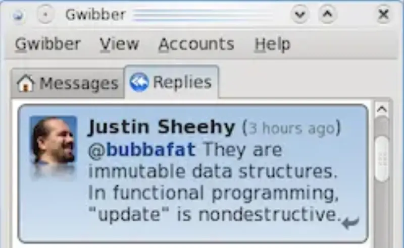 @bubbafat They are immutable data structures. In functional programming, "update" is nondestructive