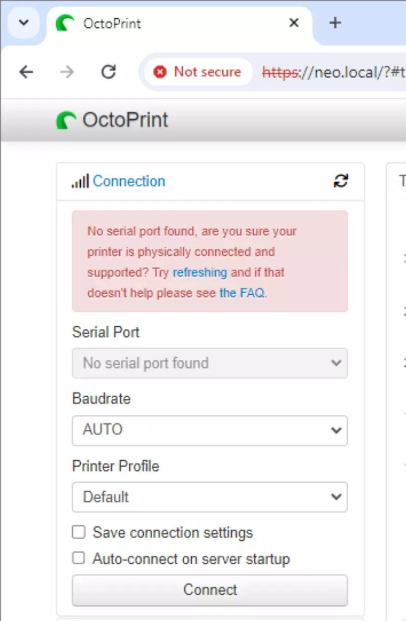 error due to serial port error