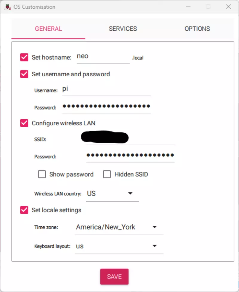 customizaing screen screenshot